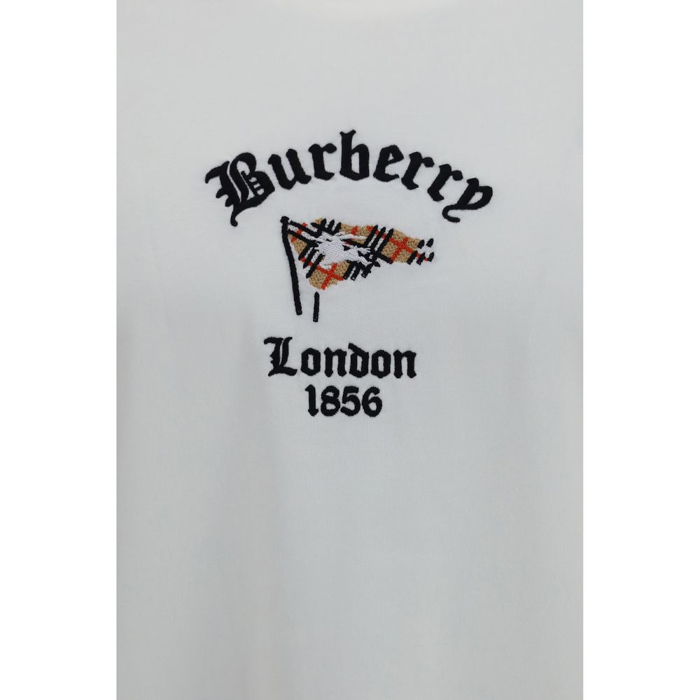 Burberry Weißes Baumwoll-T-Shirt-3