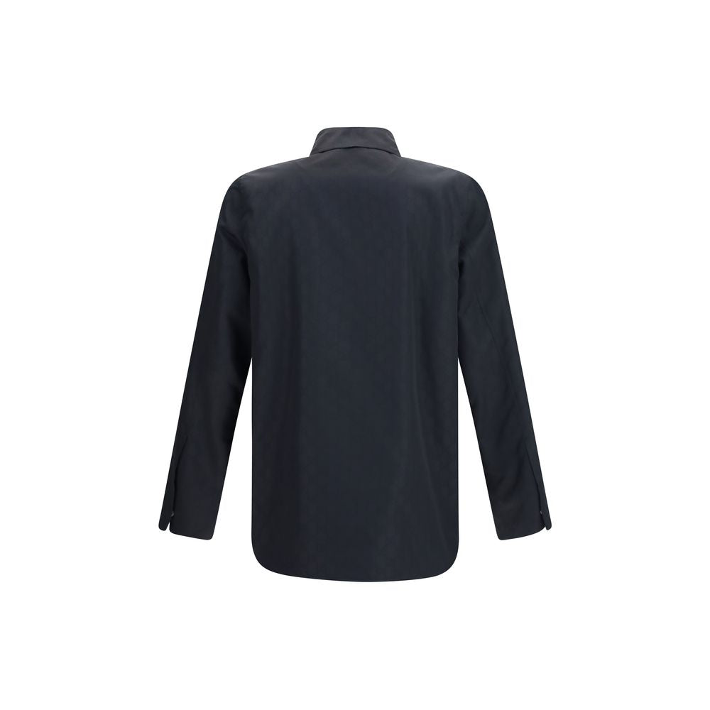 Gucci Schwarze Polyamid-Jacke in voller Länge-2