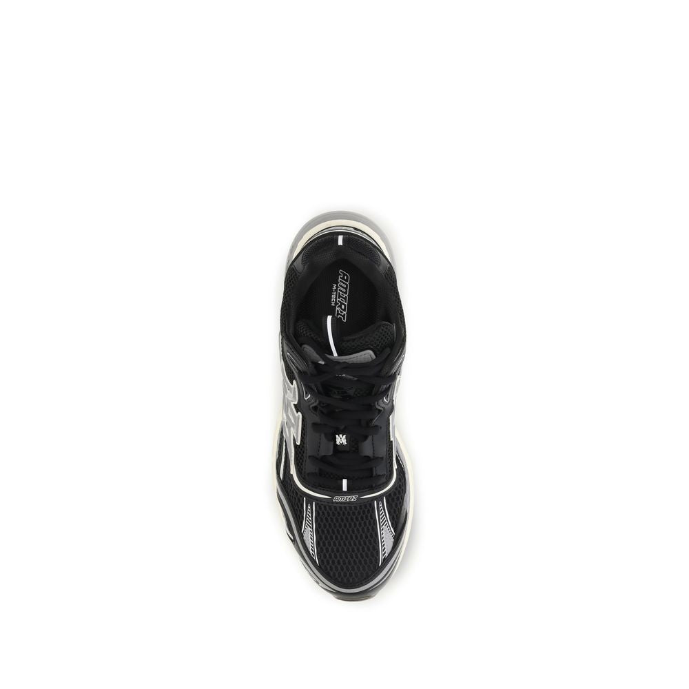 Amiri Schwarze Bos Taurus Kalbsleder Sneaker-4