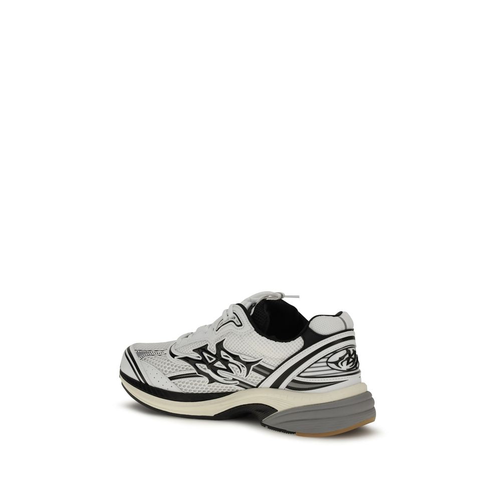Amiri Weiße Kalbsleder Bos Taurus Athletic Sneaker-3
