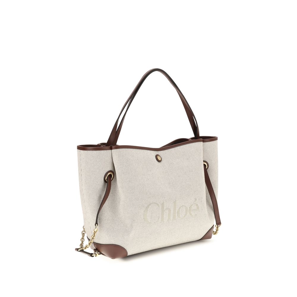 Chloé Beige Cotton Shoulder Bag-2