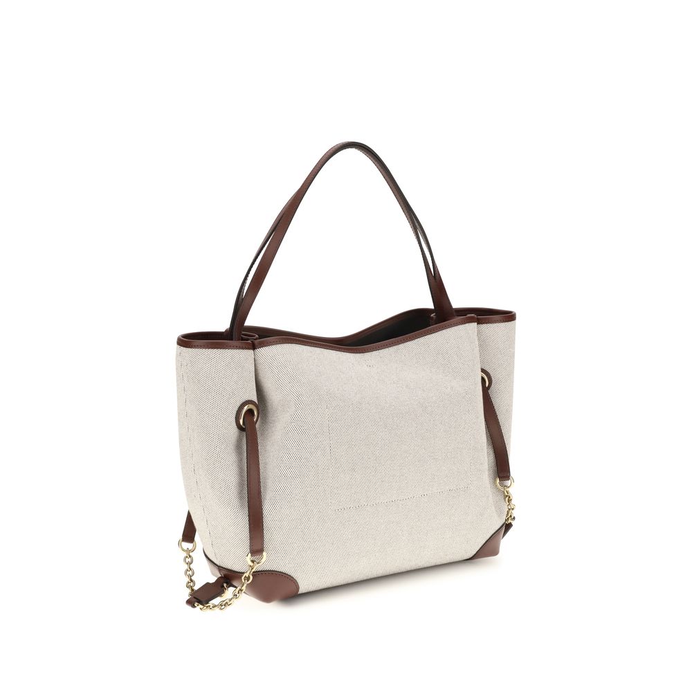 Chloé Beige Cotton Shoulder Bag-3