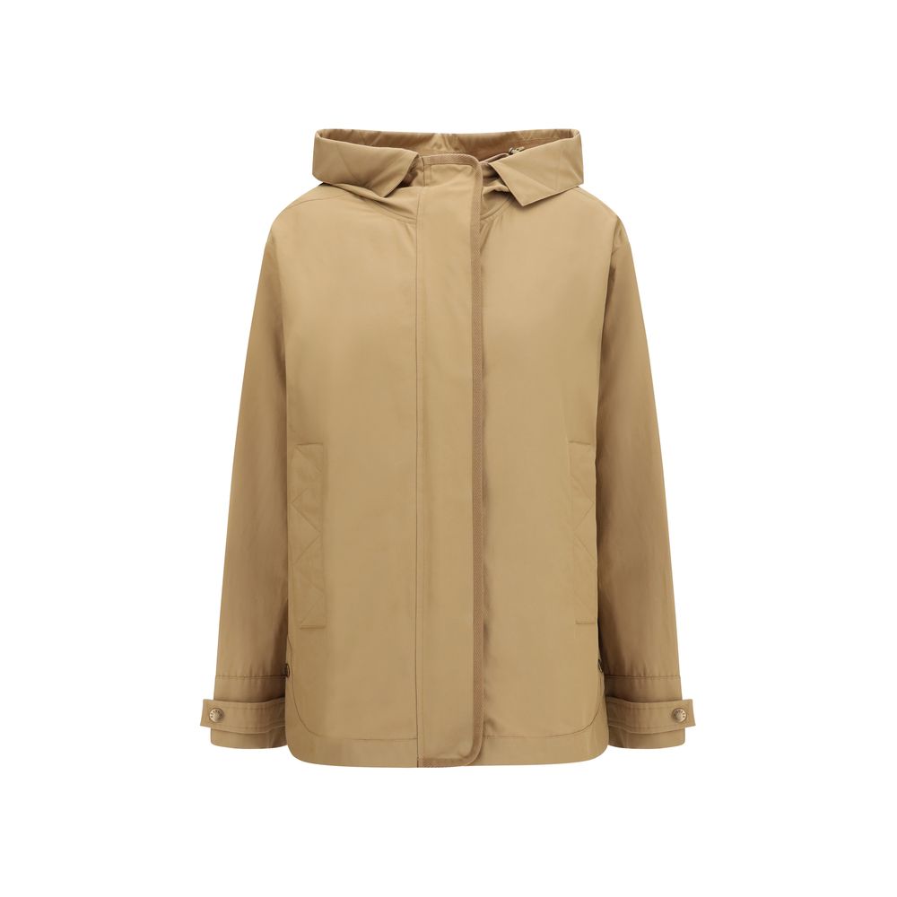 Moncler Beige Polyamide Shell Jacke-1
