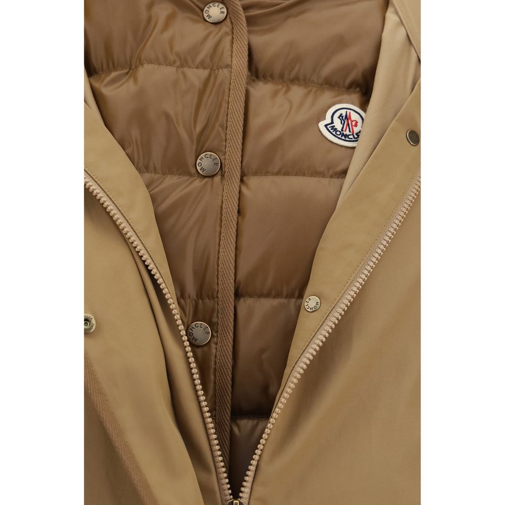 Moncler Beige Polyamide Shell Jacke-3