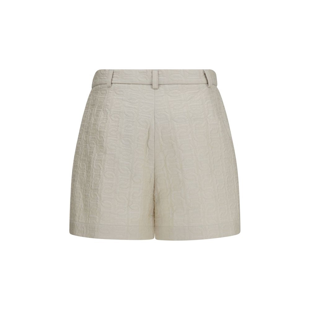 Moncler Beige Polyamid Bermuda Shorts-2