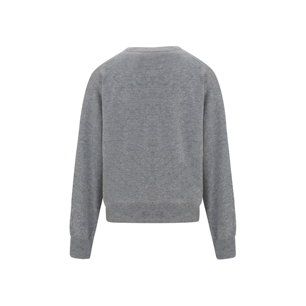 Brunello Cucinelli Grauer Kaschmirpullover-2