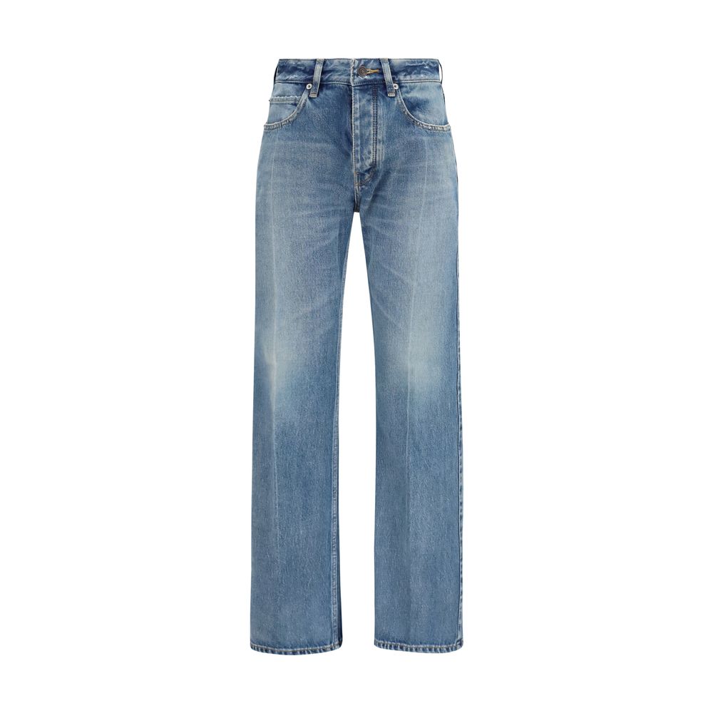 Balenciaga Blaue Jeans aus Baumwolle im geraden Schnitt-1