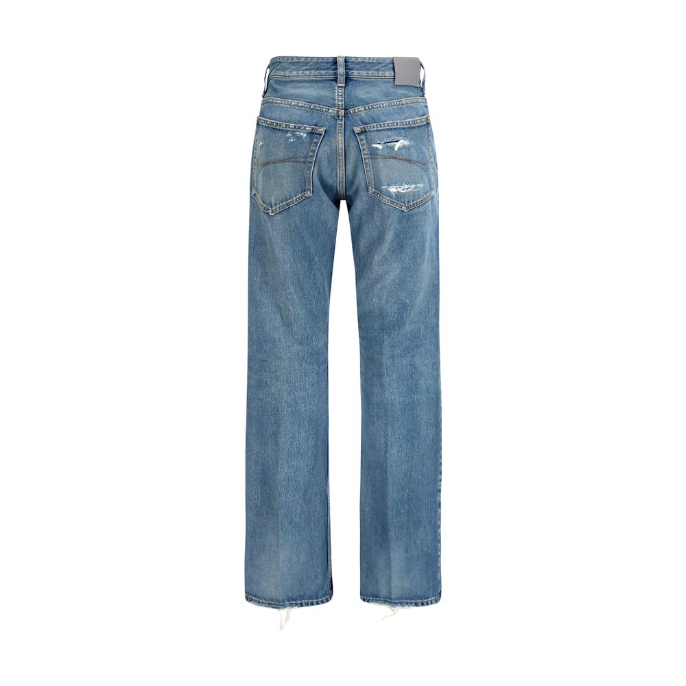 Balenciaga Blaue Jeans aus Baumwolle im geraden Schnitt-2
