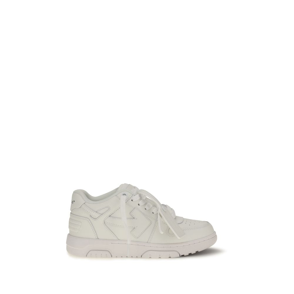 Off-White Weiße Low-Top-Sneaker aus Kalbsleder Bos Taurus-1