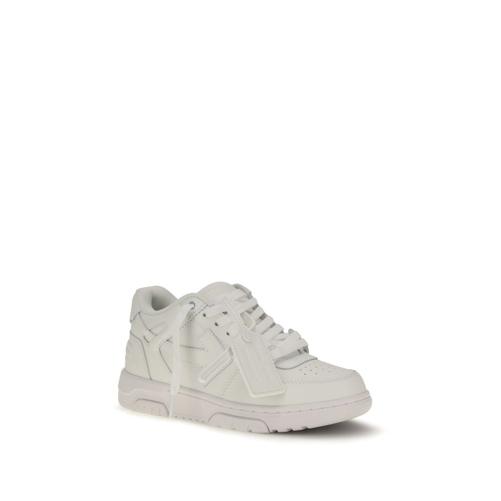 Off-White Weiße Low-Top-Sneaker aus Kalbsleder Bos Taurus-2
