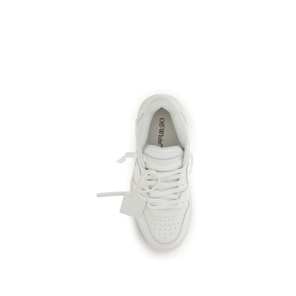 Off-White Weiße Low-Top-Sneaker aus Kalbsleder Bos Taurus-4