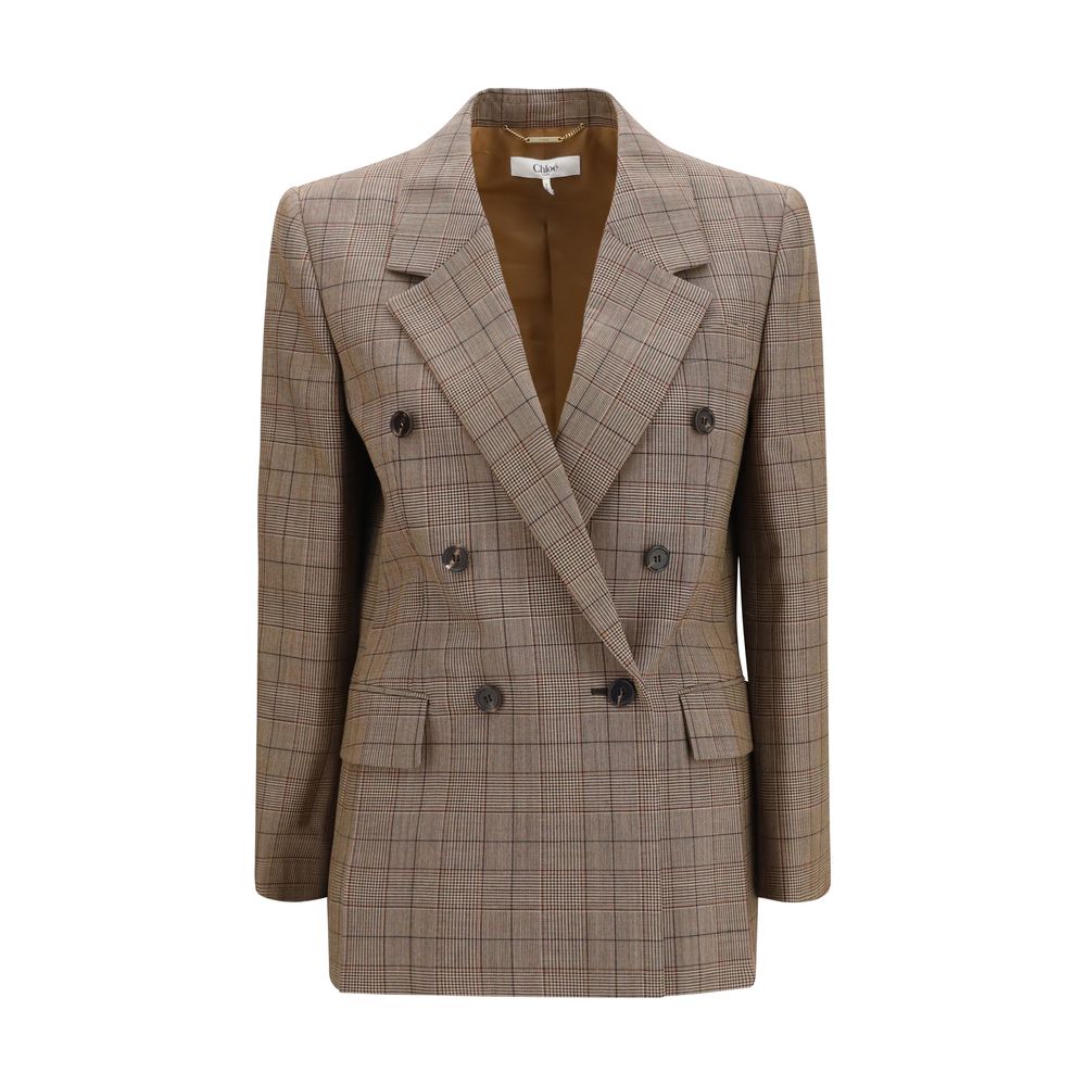 Chloé Beige Woll-Blazer Oves Aries-1