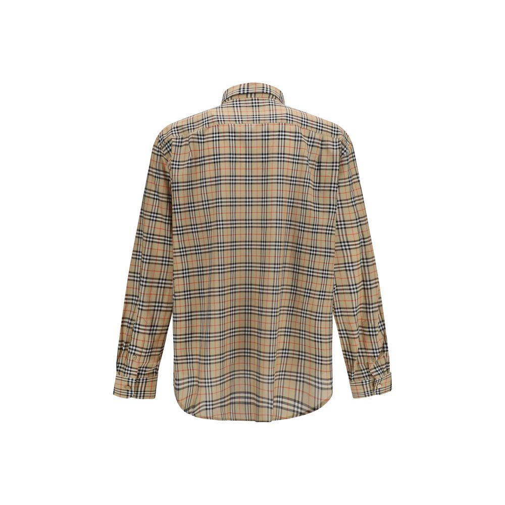 Burberry Beige Cotton Pattern Shirt-2