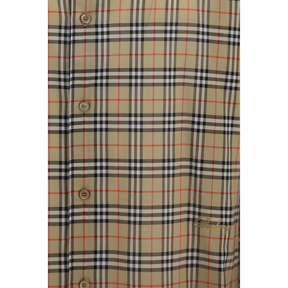 Burberry Beige Cotton Pattern Shirt-3