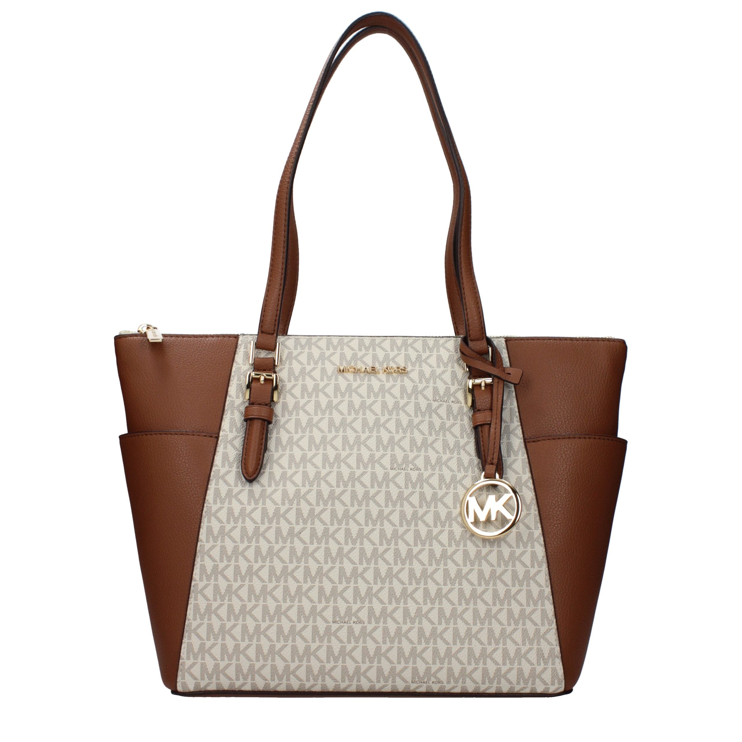 Michael Kors Beige Leather Shoulder Bag-1