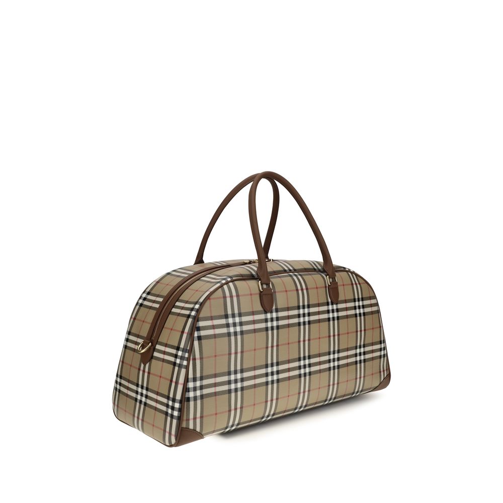 Burberry Beige Cotton Shoulder Bag-3