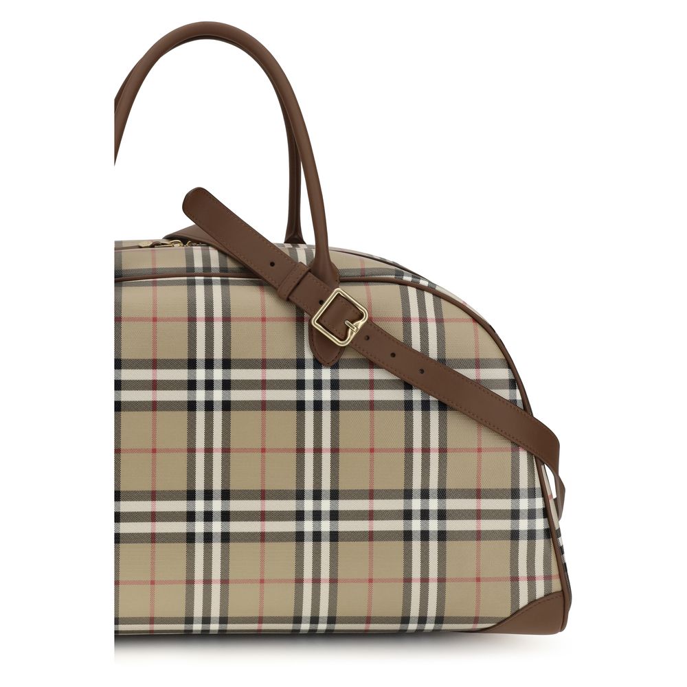 Burberry Beige Cotton Shoulder Bag-4