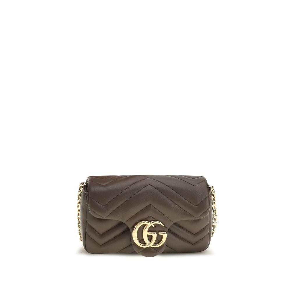 Gucci Braune Kalbsleder Bos Taurus Handtasche-1