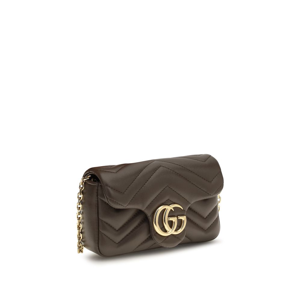 Gucci Braune Kalbsleder Bos Taurus Handtasche-2