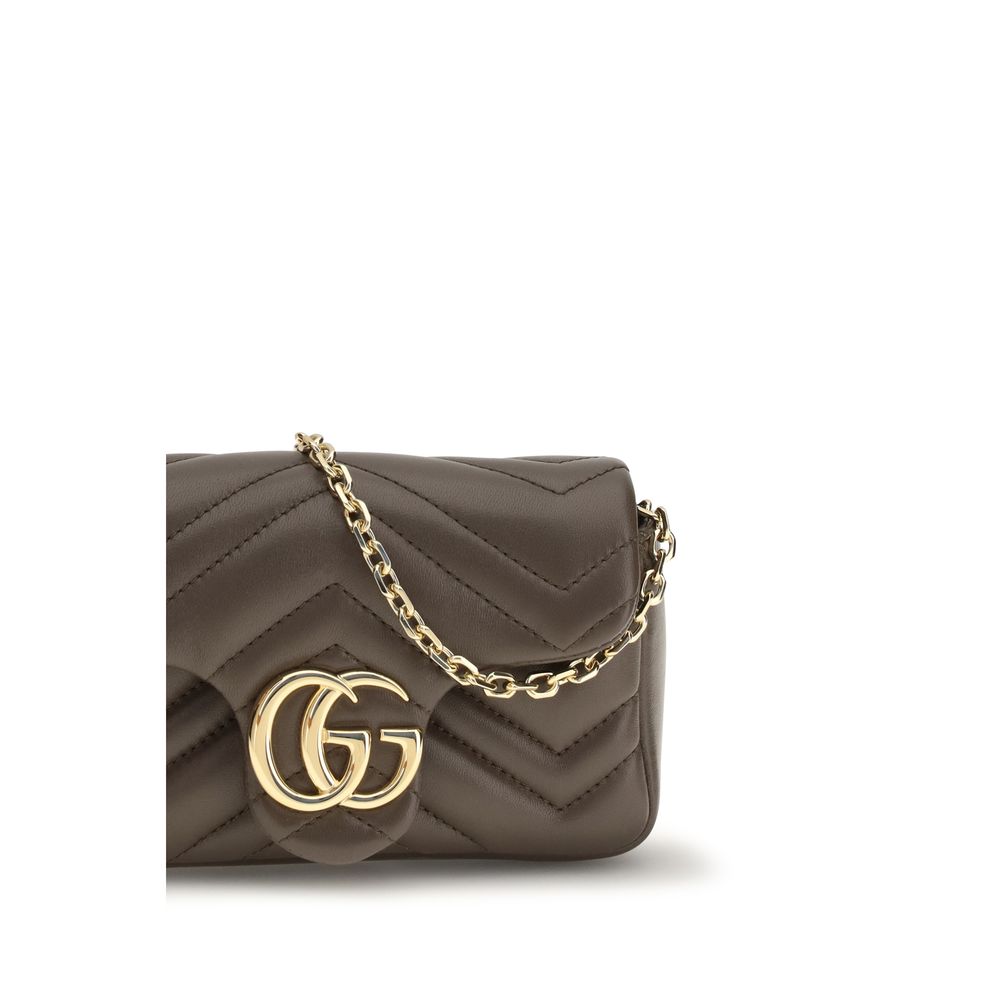 Gucci Braune Kalbsleder Bos Taurus Handtasche-4
