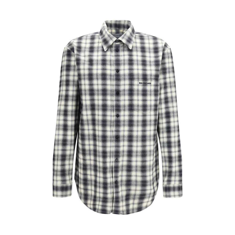 Balenciaga Mehrfarbiges Hemd aus Baumwolle mit Muster-1