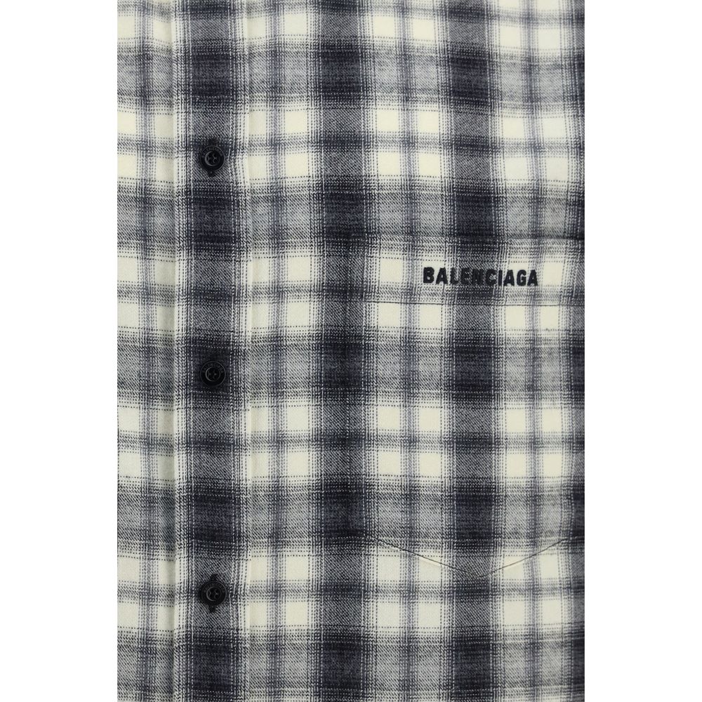 Balenciaga Mehrfarbiges Hemd aus Baumwolle mit Muster-3