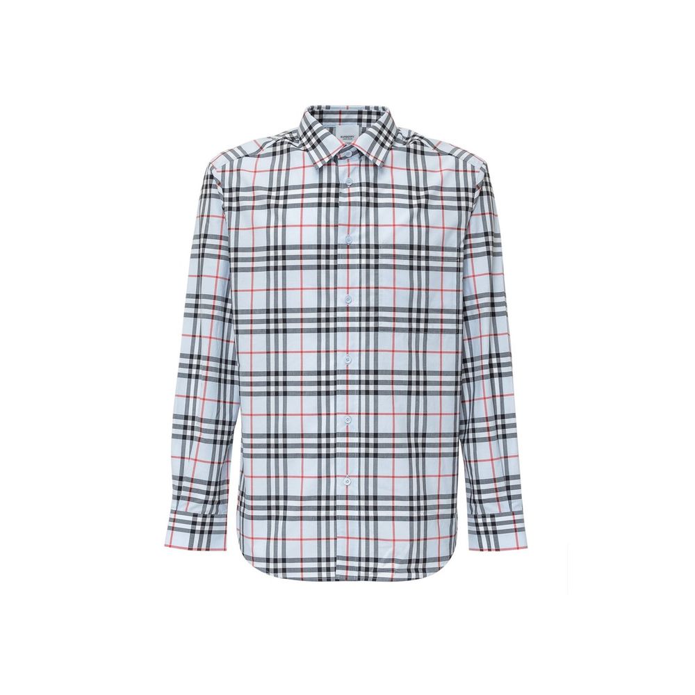 Burberry Blaues Baumwollhemd-1