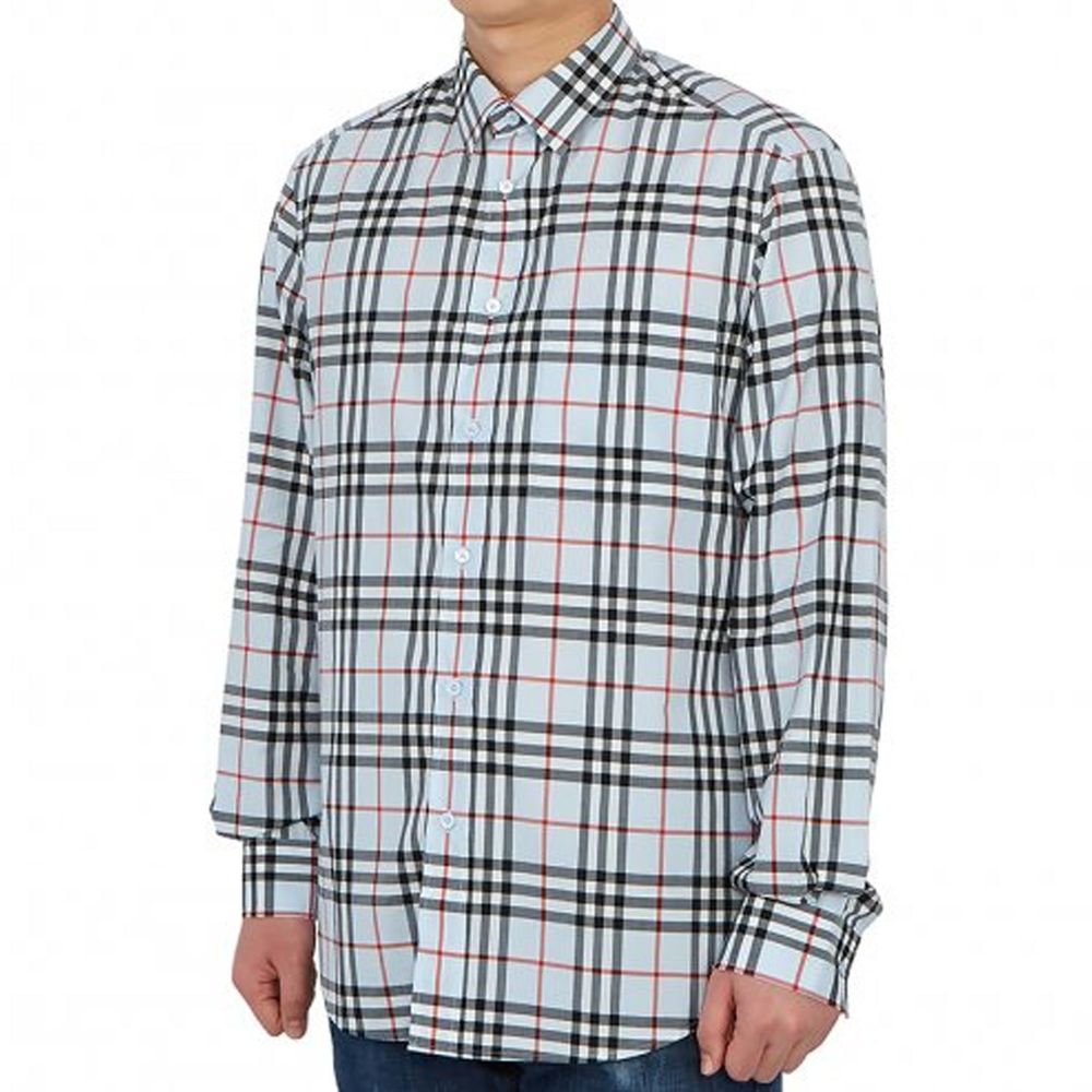 Burberry Blaues Baumwollhemd-2