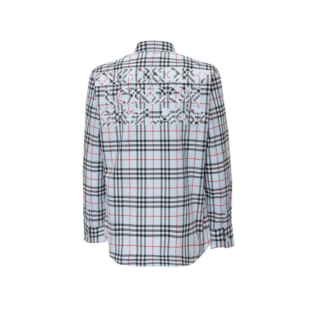 Burberry Blaues Baumwollhemd-3