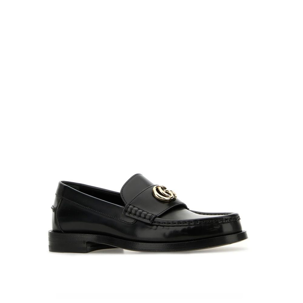 Gucci Schwarze Leder Loafer zum Hineinschlüpfen-2
