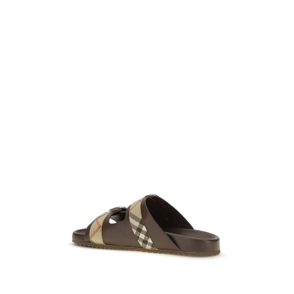 Burberry Braune Sandalen aus Ziegenleder-3