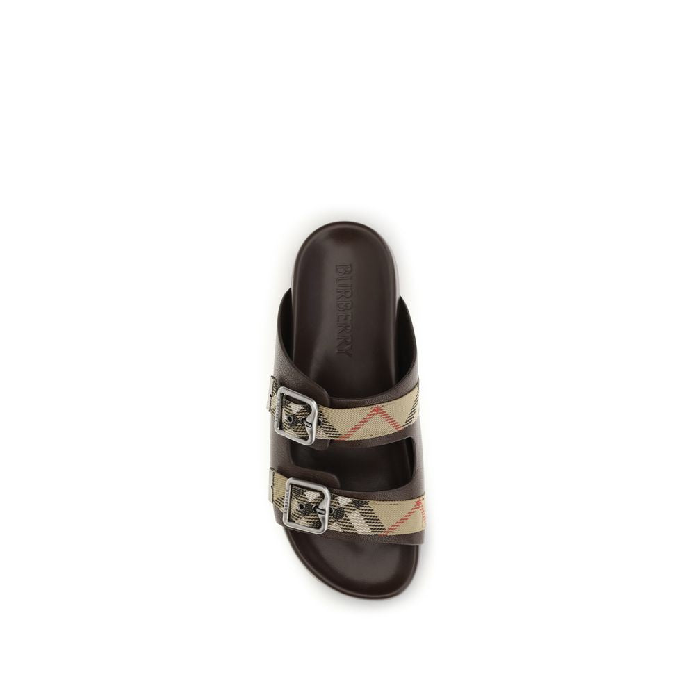 Burberry Braune Sandalen aus Ziegenleder-4