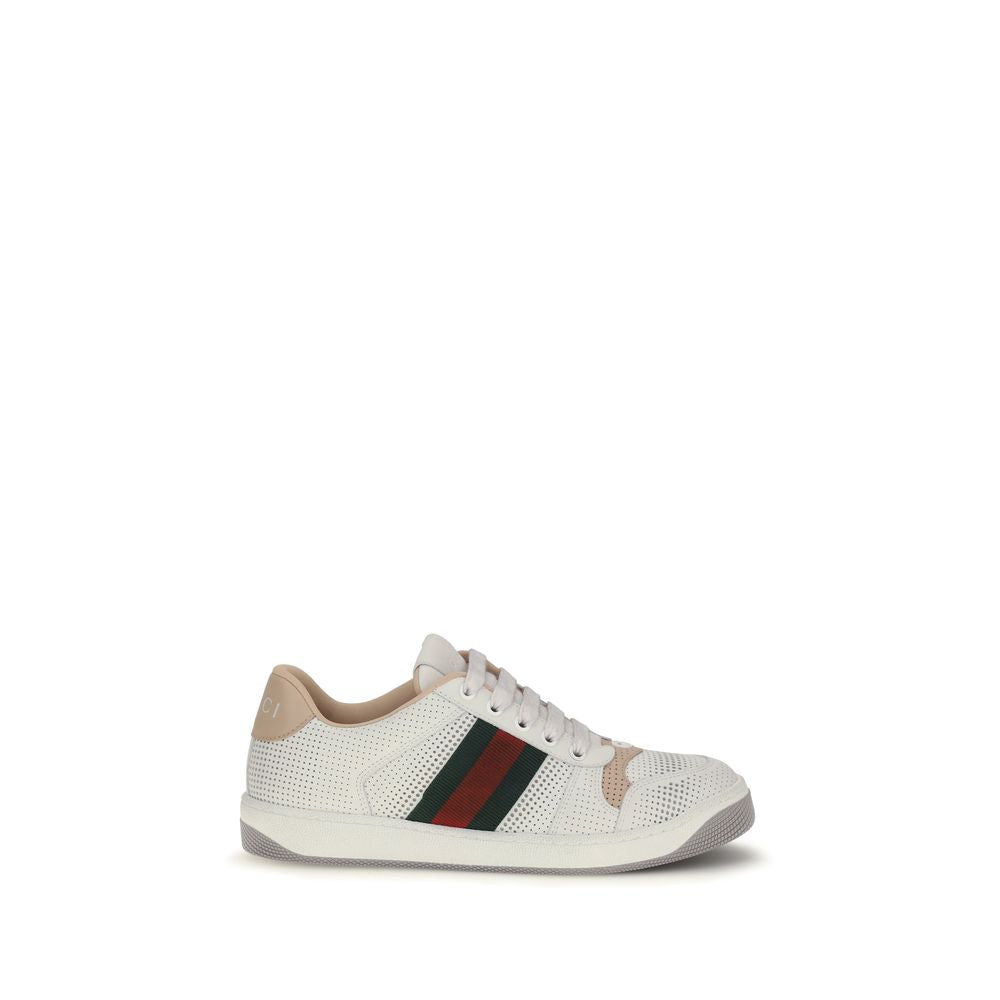 Gucci Weiße Kalbsleder Bos Taurus Athletic Sneaker-1