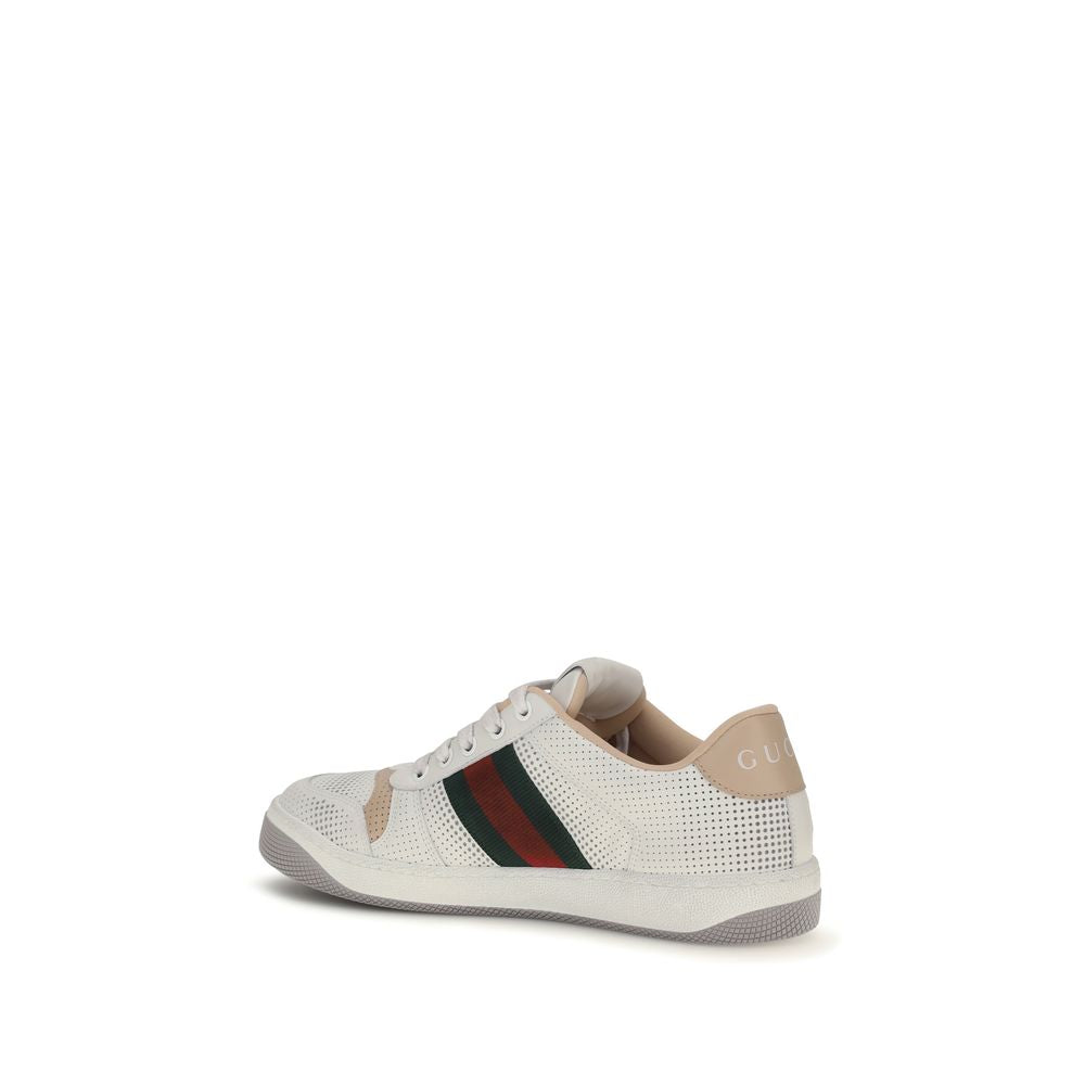 Gucci Weiße Kalbsleder Bos Taurus Athletic Sneaker-3