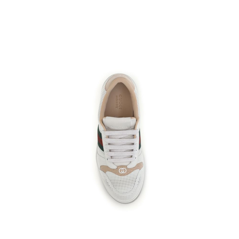 Gucci Weiße Kalbsleder Bos Taurus Athletic Sneaker-4