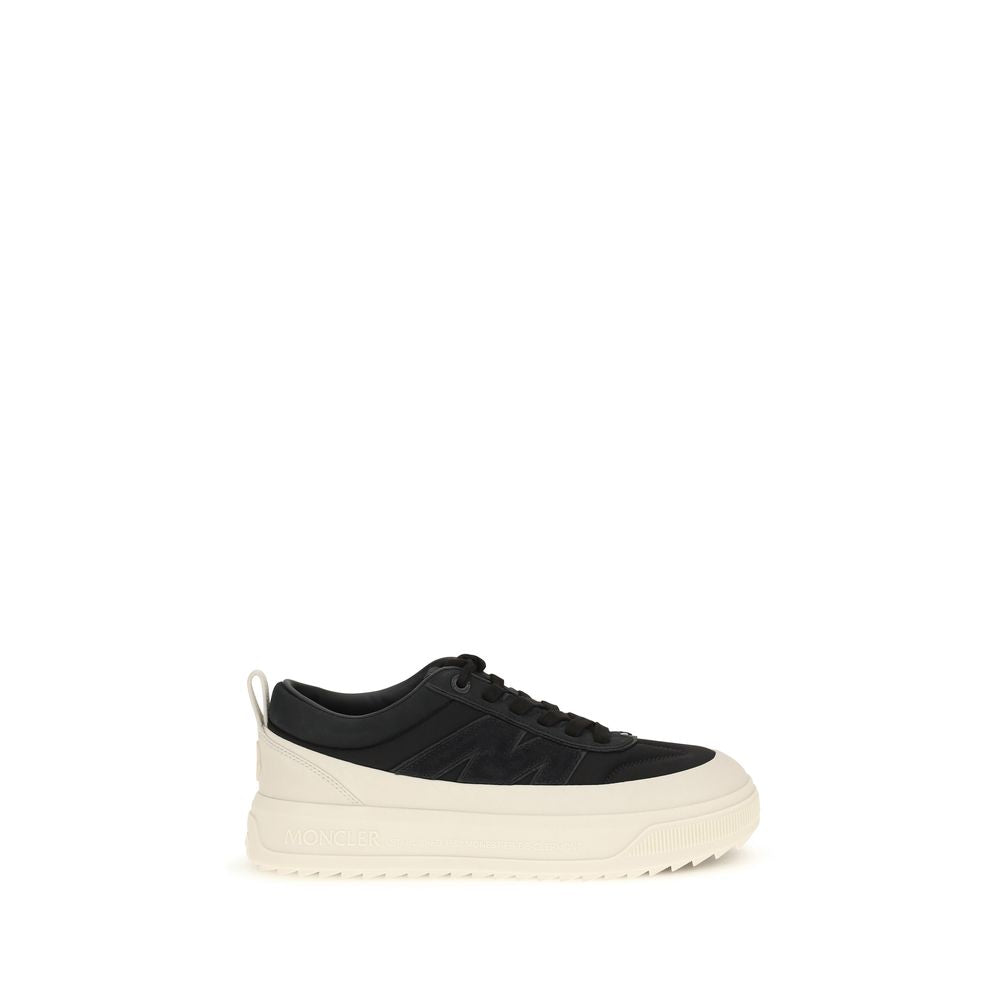 Moncler Schwarze Bos Taurus Kalbsleder Sneaker-1