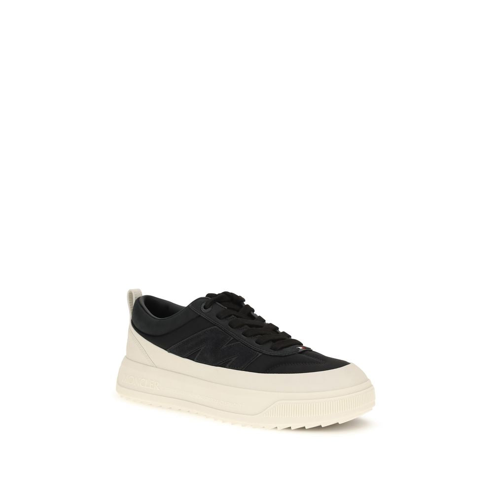 Moncler Schwarze Bos Taurus Kalbsleder Sneaker-2
