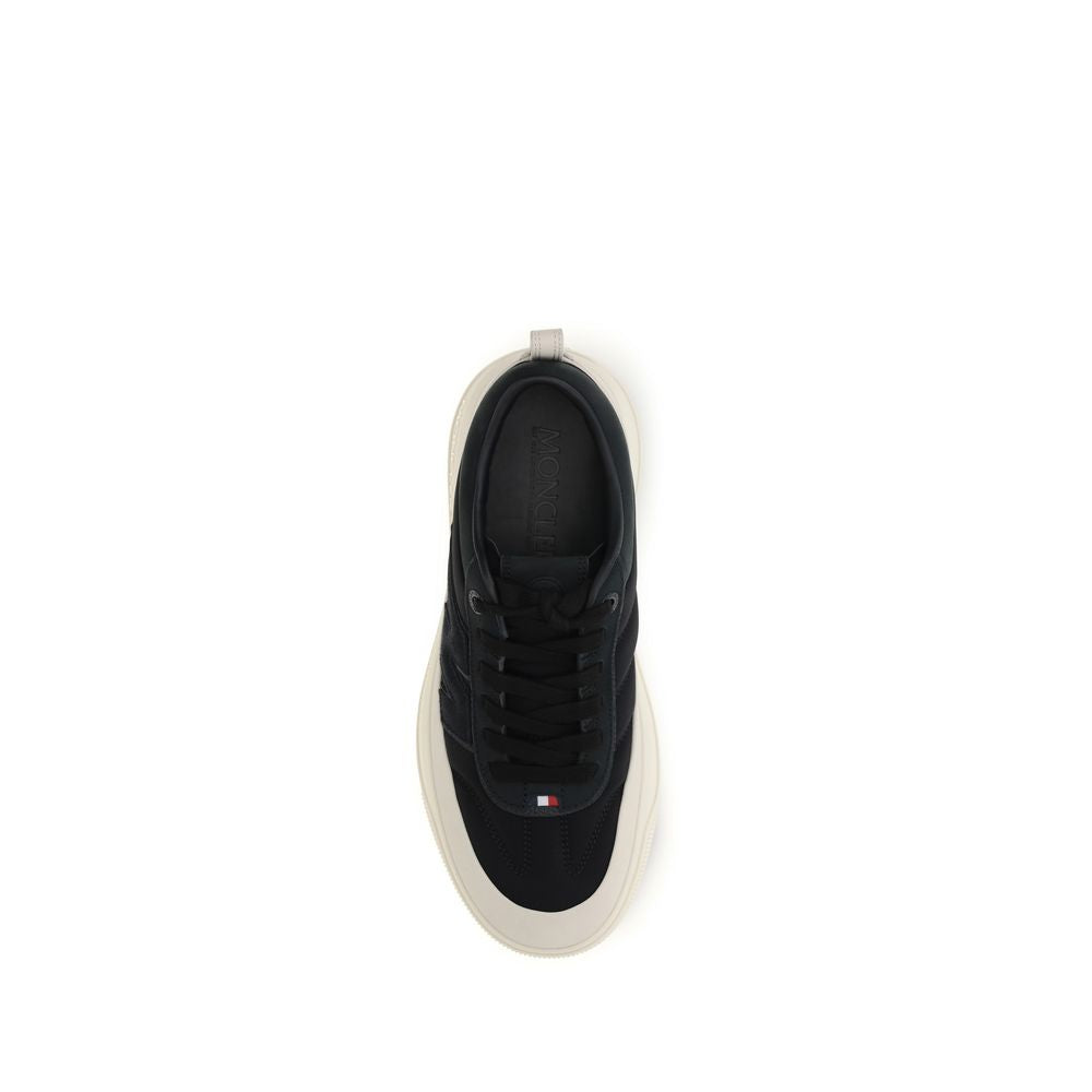 Moncler Schwarze Bos Taurus Kalbsleder Sneaker-4