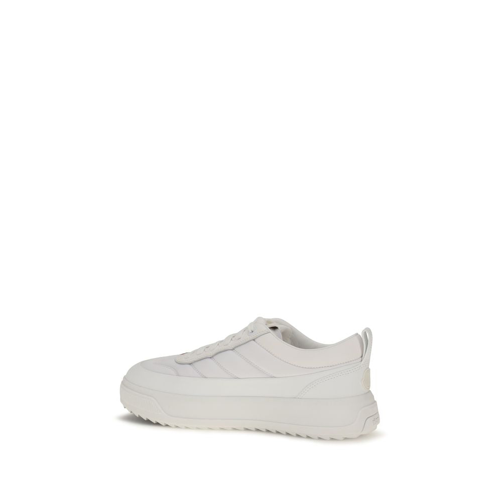 Moncler Weiße Kalbsleder Bos Taurus Athletic Sneaker-3