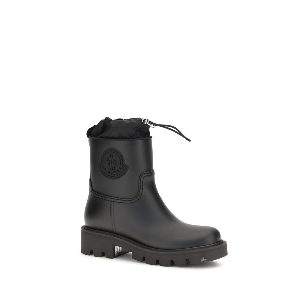Moncler Schwarze PVC-Gummistiefel-2