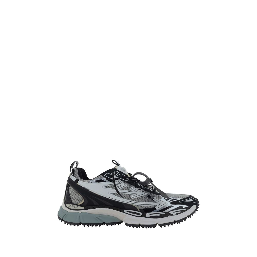 Off-White Graue Sneaker aus Polyurethan im Athletic-Stil-1