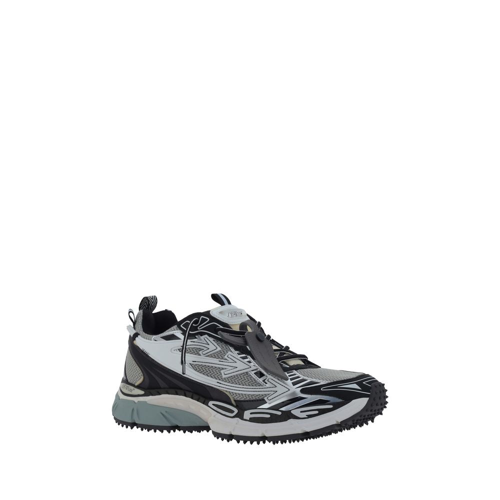 Off-White Graue Sneaker aus Polyurethan im Athletic-Stil-2