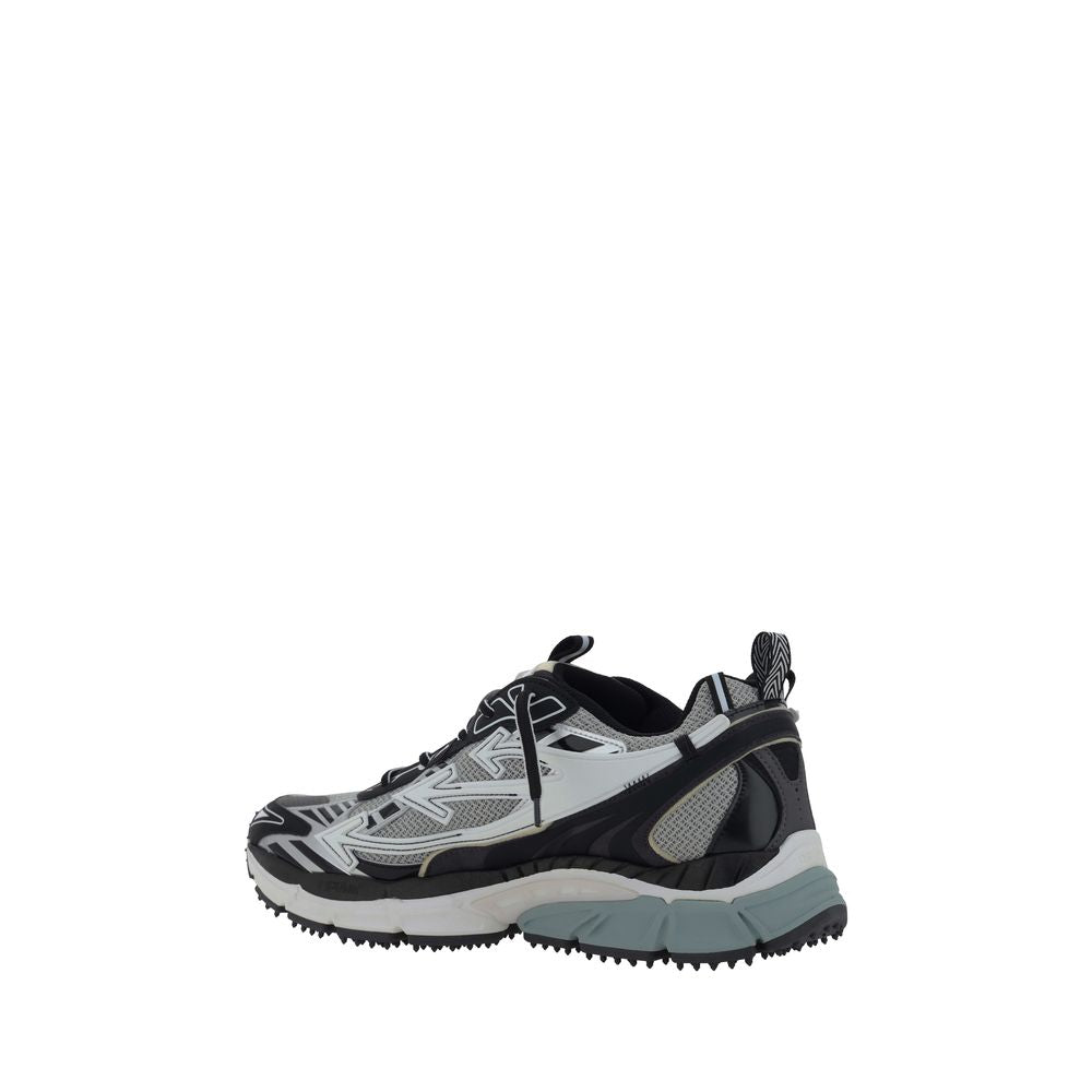 Off-White Graue Sneaker aus Polyurethan im Athletic-Stil-3