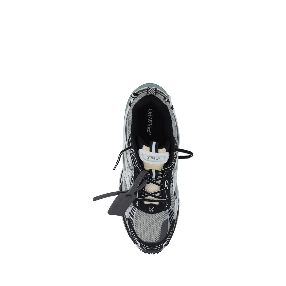Off-White Graue Sneaker aus Polyurethan im Athletic-Stil-4