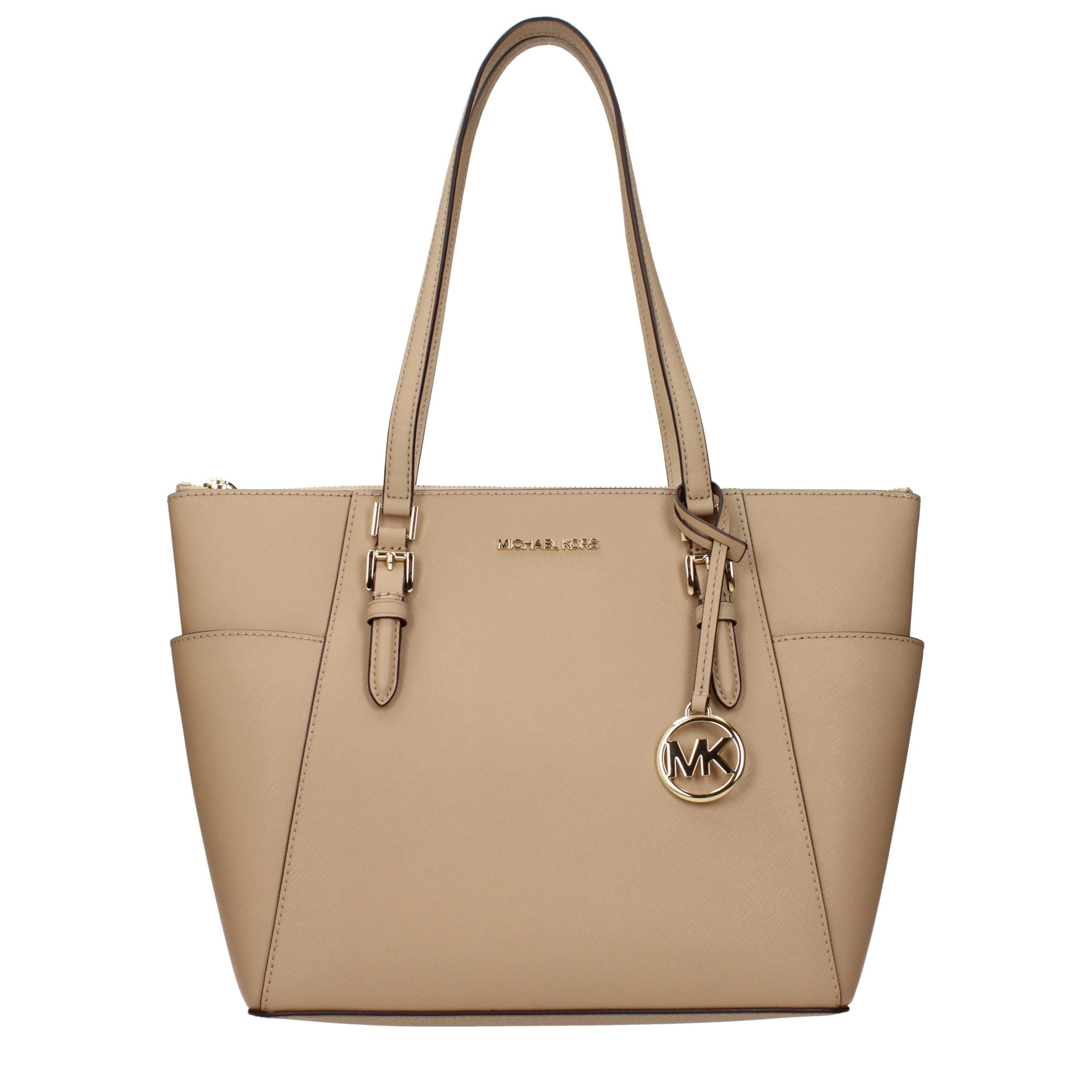 Michael Kors Beige Leather Shoulder Bag-1