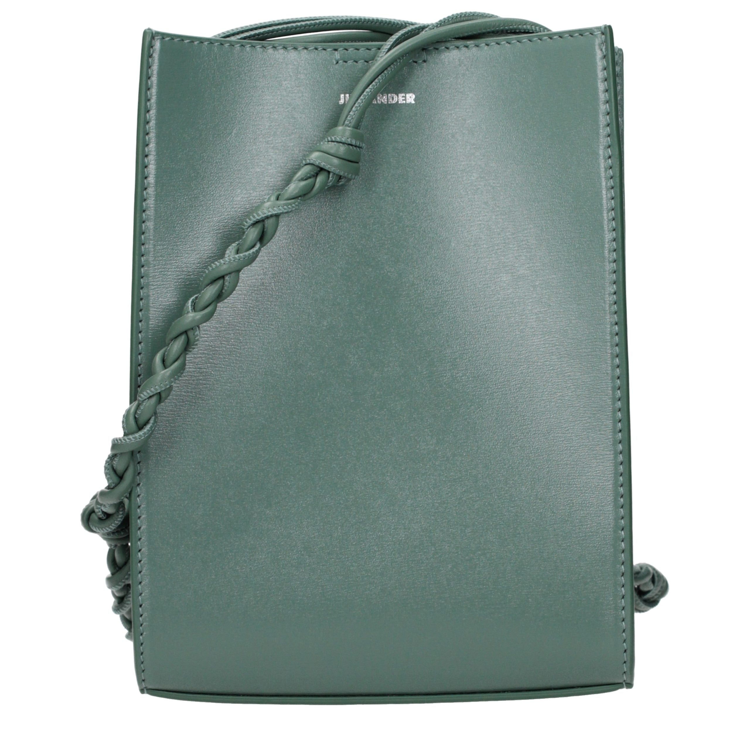 Jil Sander Grüne Leder Crossbody Tasche-1