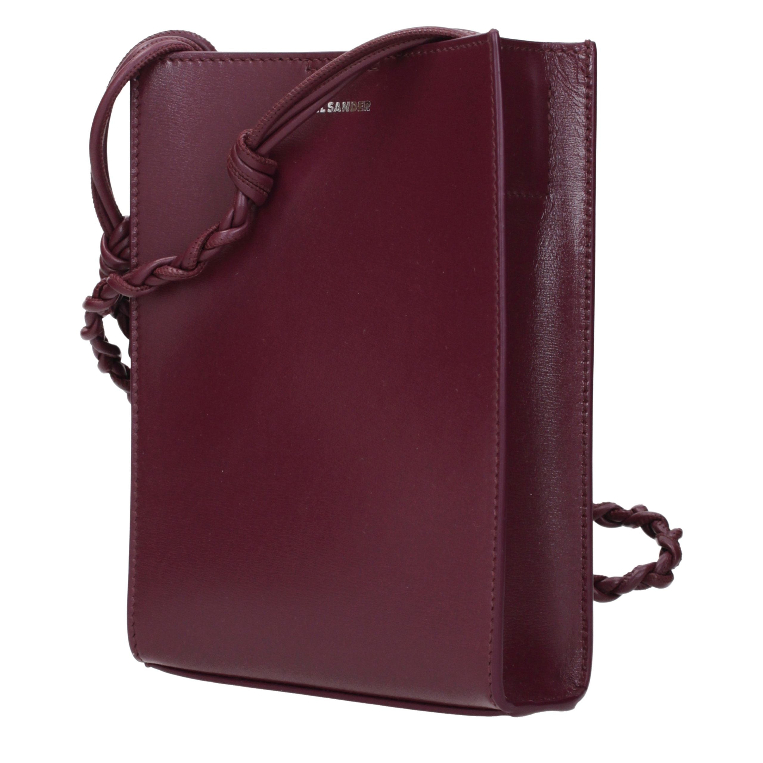 Jil Sander Lila Leder Crossbody Tasche-2