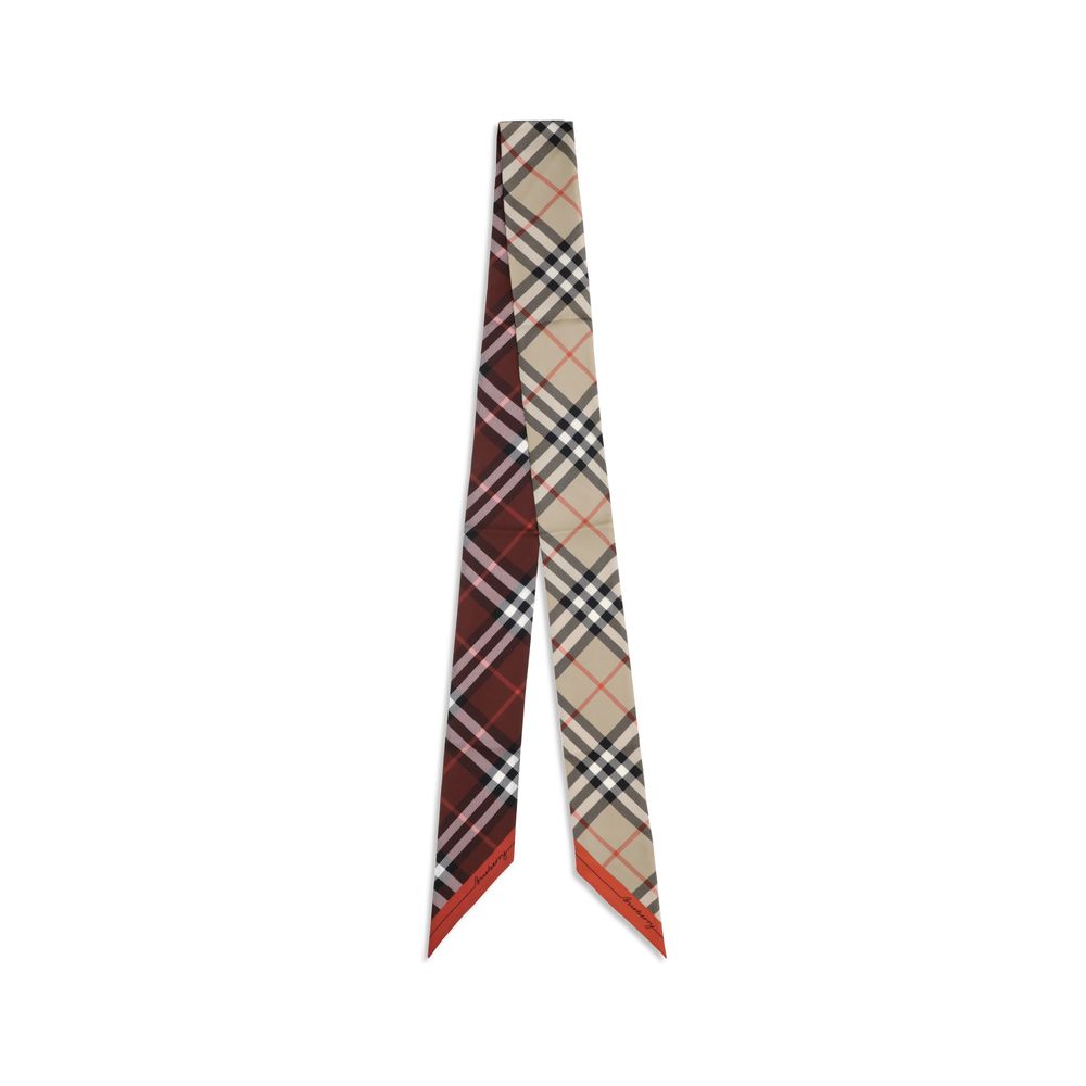 Burberry Beiger Seidenschal-1