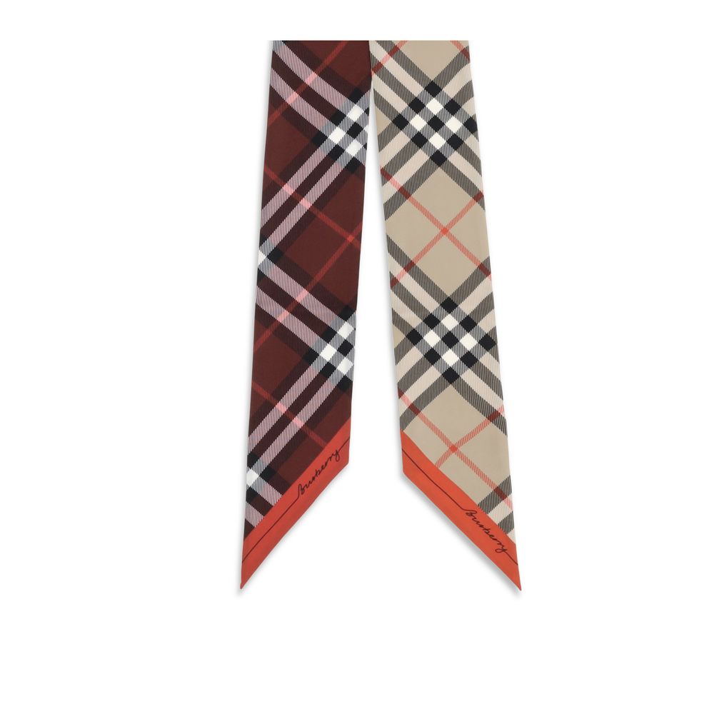Burberry Beiger Seidenschal-3