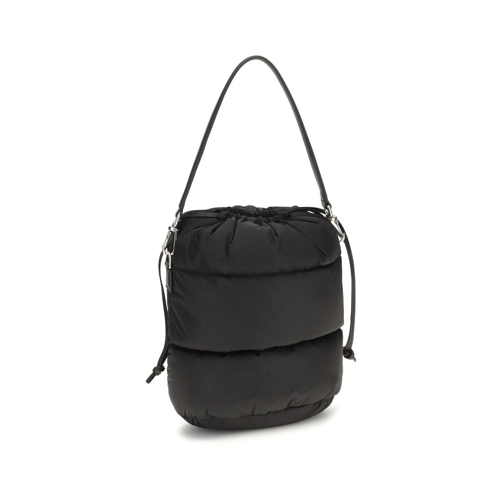 Moncler Schwarze Nylon-Bucket-Bag-3